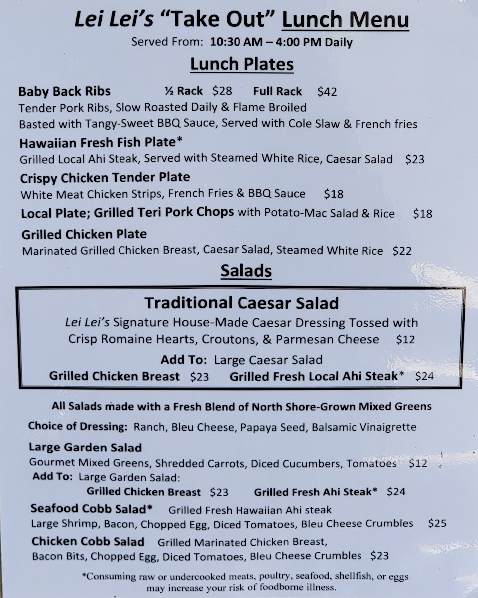 Lei Lei's Bar & Grill Menu - Image 2