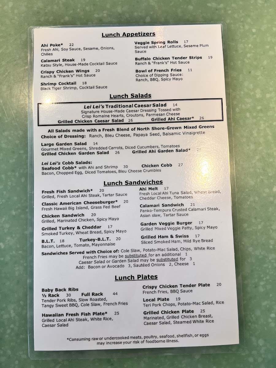 Lei Lei's Bar & Grill Menu - Image 6
